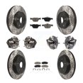 thumbnail image 1 of Transit Auto Front Rear Hub Bearings Assembly Coated Disc Brake Rotors and Ceramic Pads Kit (10Pc) for Car 2016-2019 Subaru Legacy 2.5L - Left Right Side (Driver Passenger) KBB-120071, 1 of 11