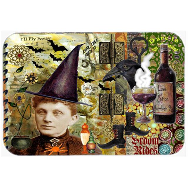 Carolines Treasures PJC1069CMT Broom Rides And Spells Halloween Kitchen & Bath Mat, 20 x 30