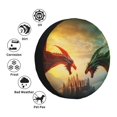thumbnail image 4 of Balery Castle Red Green Sky Dragon Cubiertas para Neumáticos - Protector Resistente para Neumáticos de Camioneta, SUV, Remolque, Camper y RV-14 inch, 4 of 6