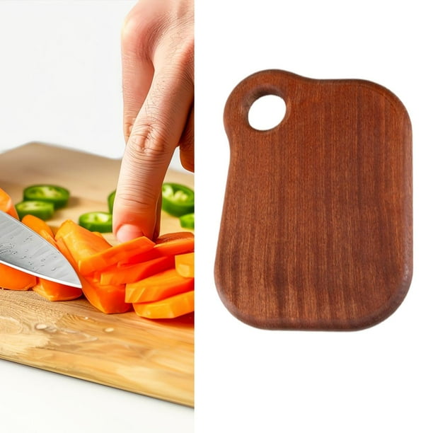 Tabla de cortar de madera, tabla de quesos, tabla para servir, bandeja para servir alimentos, bloque para cortar, tabla pequeña , carne, Ébano S