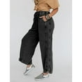 thumbnail image 3 of Lentta Womens Wide Leg Sweatpants High Waist Baggy Pants Drawstring Athletic Palazzo Pants with Pockets, 3 of 7