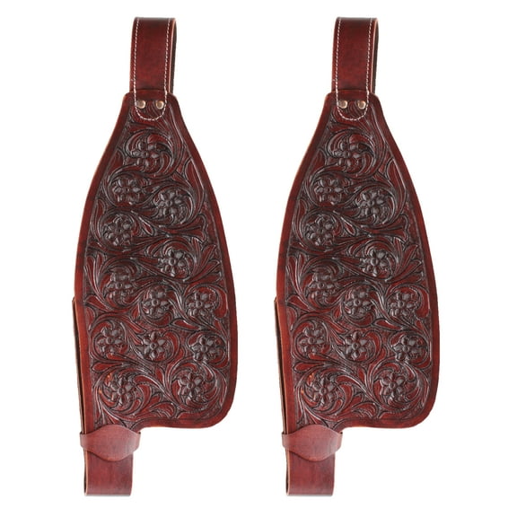 Horse Western Leather Latigo Tooled Replacement Saddle Fenders 5209