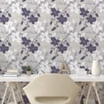 thumbnail image 3 of Ambesonne Vintage Peel & Stick Wallpaper for Home, Blooming Magnolia Buds, 13"x36", Dark Mauve Pale Grey, 3 of 6