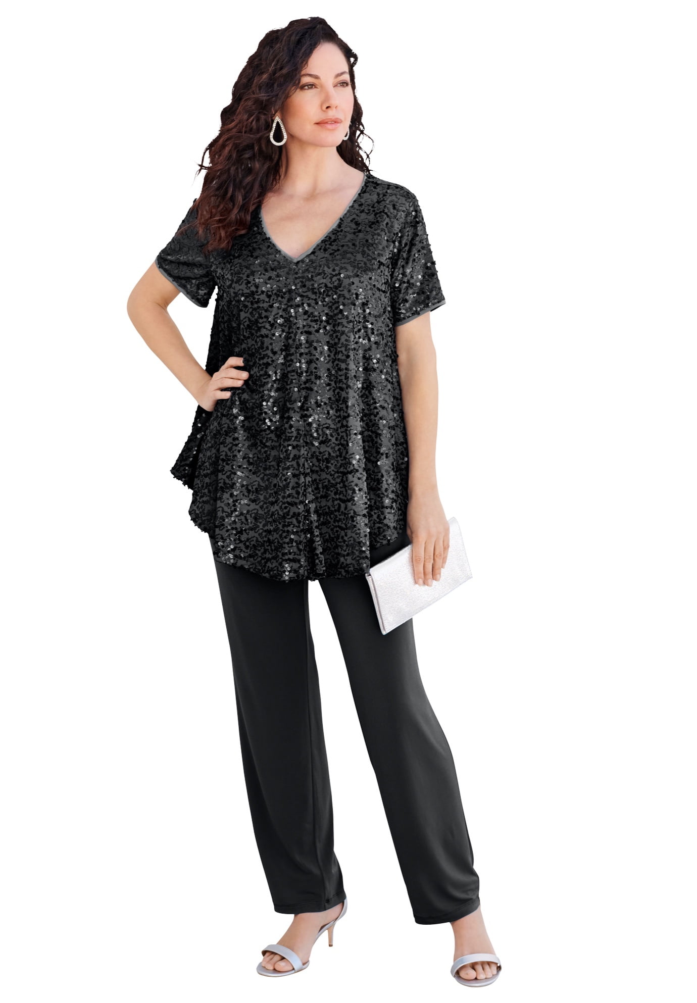 plus size evening pant sets