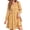 C Yellow, variant on UVN Dresses for Women Fall Long Sleeve Square Neck Dress Boho Floral Print Midi Dresses with Pockets