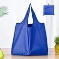 thumbnail image 2 of Shoreew 2Pcs Foldable Shopping Bag Large Capacity 25kg Load-capacity Solid Color Multipurpose Reusable Grocery Bag Holder Tote Bags, 2 of 7