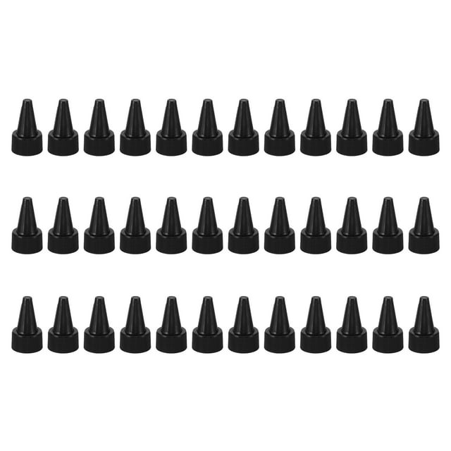 Uxcell Twist Bottle Caps, 36Pcs 28/410 Squeeze Bottle Cap Replacement Caps Black