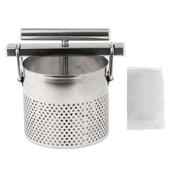 Exprimidor manual de acero inoxidable para rellenar verduras, resistente y fácil de usar, para manteca de cerdo, limón y espinacas en casa.