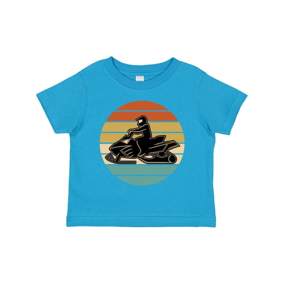 Inktastic Snowmobile Retro Sunset Boys or Girls Toddler T-Shirt