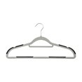 thumbnail image 4 of Plastic No-Slip Rubber Grip Suit Hangers  White  50-Pack, 4 of 8