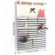 thumbnail image 2 of Waterproof Storage Bag Linen Fabric Foldable Storage Bag Wall Hanging Door Strip Hanging Organizer U, 2 of 5