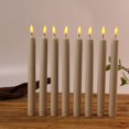 thumbnail image 2 of Tib 2 Pieces Remote Control Led Halloween Taper Candles,plastic 25.5 Cm/10 Inch Fake Long Candlesticks With 3d Moving Flame, 2 of 2