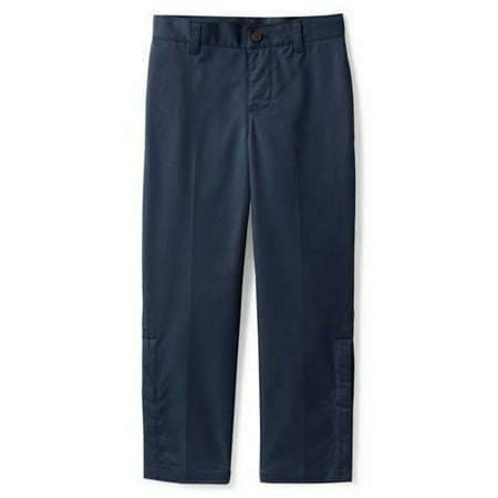 Lands' End Boys Adaptive Blend Iron Knee Chino Pants Classic Navy 8 NEW ...