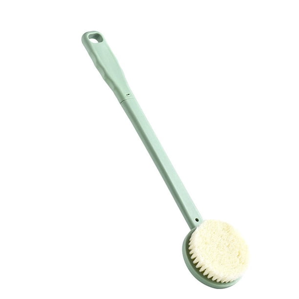 Bewildely Cepillo de baño Mango largo Patas de plástico Ducha exfoliante Cepillos de fregado de doble cara Baño Spa Cuidado de limpieza Blanco Juegos de accesorios de baño Verde Bewildely HA063304-02B