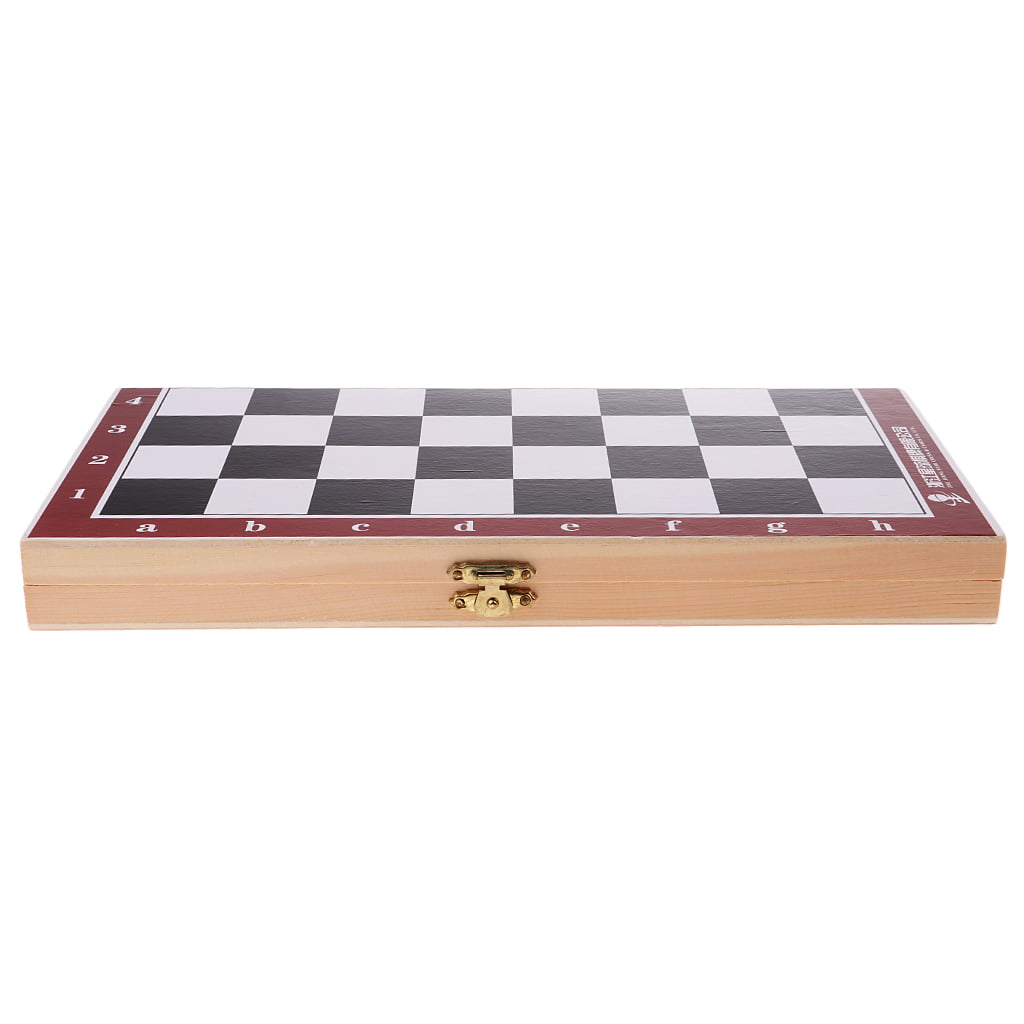 Travel International Chess with Pieces and Folding Chess Board 21.2x21.2cm 