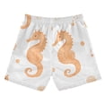 thumbnail image 7 of FORMRS Boys Swim Trunks Quick Dry Mesh Liner Boardshorts Sizes XS-XL, White Seahorse, 7 of 7