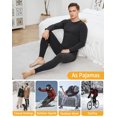 thumbnail image 5 of INNERSY Mens Thermal Underwear Sets Long Johns Soft Warm Long Underwear (XS, Charcoal Gray), 5 of 6