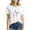 White B, variant on Zunfeo Cotton Graphic T Shirts for Women Short Sleeve Summer Tops 2025 Casual Cozy White Tops Valentine's Day Gift Black S