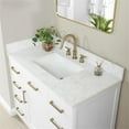 thumbnail image 4 of Gavino 42" Wood Vanity in White with Composite Stone Top no Mirror, 4 of 14