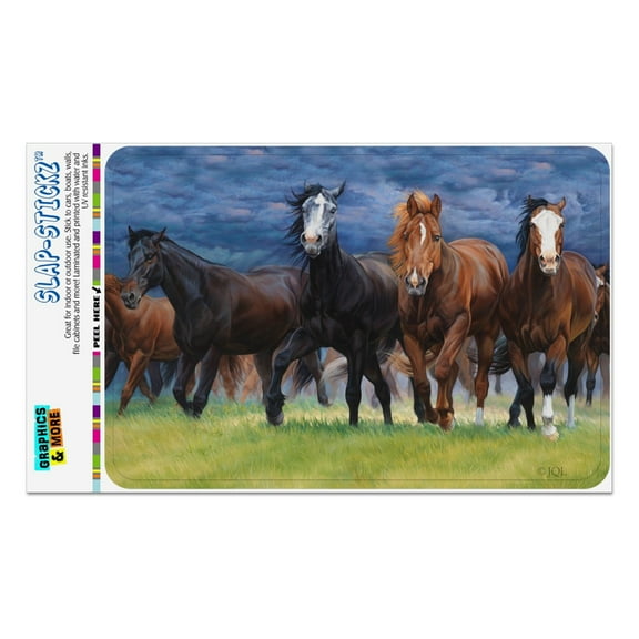 Horses Ahead of the Storm Front Home Business Office Sign