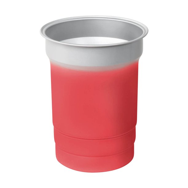 Vaso promocional termosensible de aluminio que cambia de color-renk rojo 9.8 x 12.5