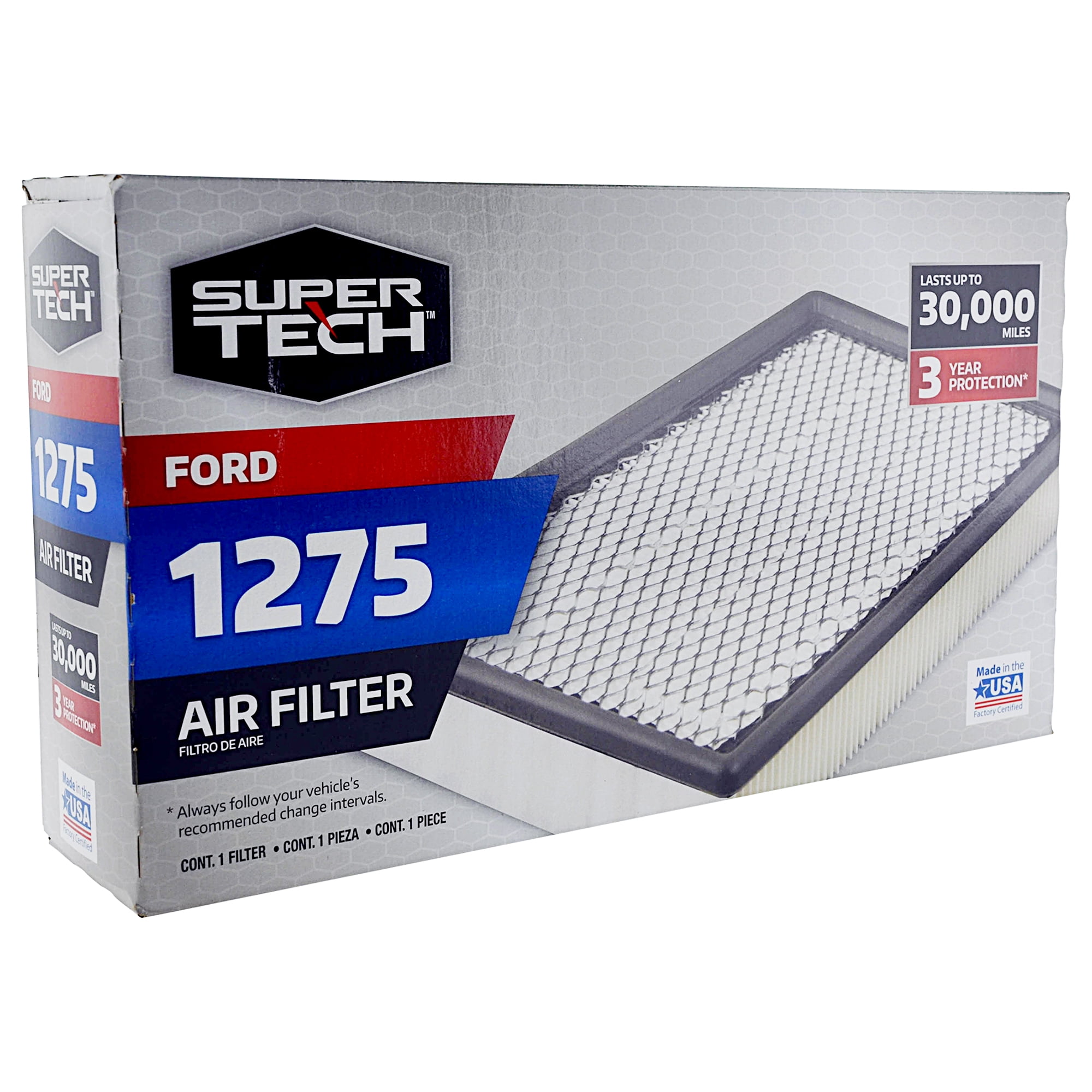Super Tech Engine Air Filter - Replacement Filter for Ford