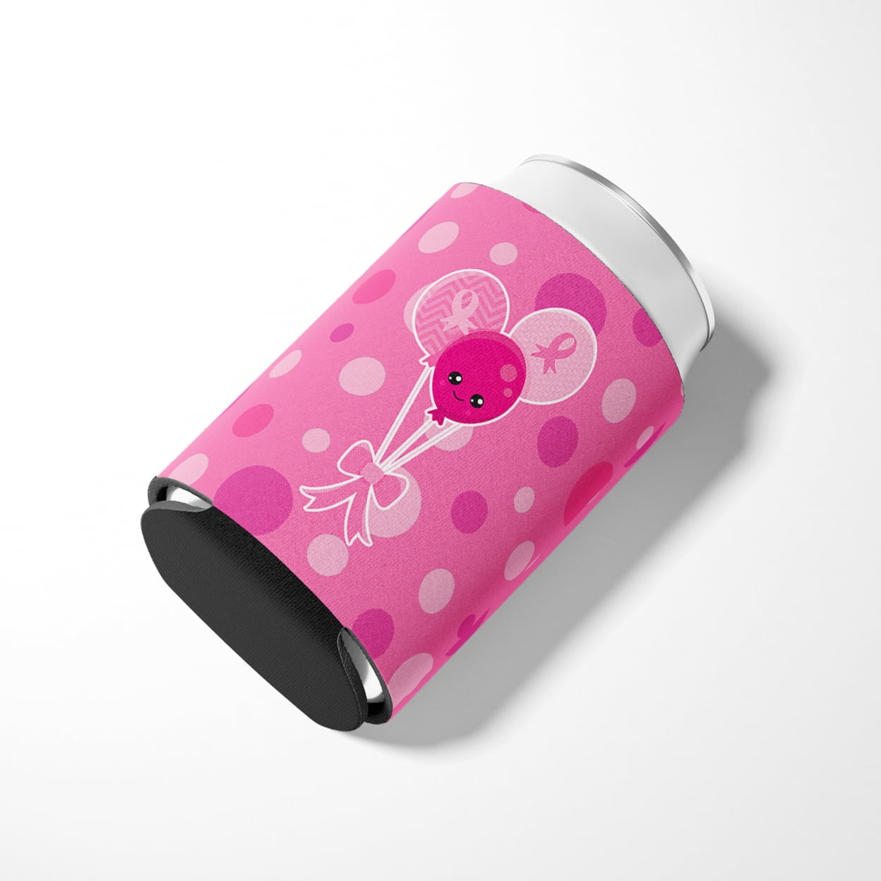 Breast Cancer Awareness Ribbon Balloons Can or Bottle Hugger