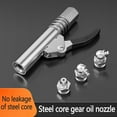 thumbnail image 3 of JilgTeok Grease Gun Coupler No Leak Tool Tip Heavy Duty Lock Handle Stainless Steel Injector Nozzle Strong Lock On Locking Kit Adapter Easy Locks, 3 of 4