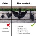 thumbnail image 3 of XHKUYI Halloween Realistic Crow 13 inch, Fake Black Feathered Standing Crow, Spooky Ravens for Halloween Yard Tree Garden Patio Haunted House Prop, 3 of 9