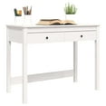 thumbnail image 2 of vidaXL Desk with Drawers White 100x50x78 cm Solid Wood Pine, 2 of 5