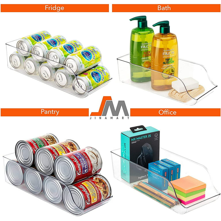 Orange Soda Tin Can Organizer Bins for Refrigerator, Drink and Beverage  Holde, Packaging Size: 13.5*