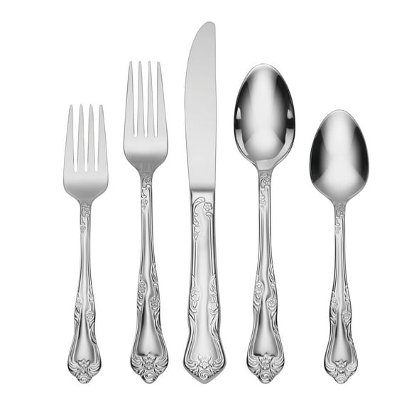Oneida Azalea 45-Piece Mirror 18/0 Stainless Steel Flatware Set (Service for 8)