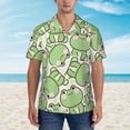 thumbnail image 4 of Haiem Cute Frog Printed Hawaiian Shirt for Men - Men’s Casual Beach Summer Shirts - Stretch Fabric with Modern Fit-Large, 4 of 9