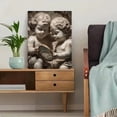 thumbnail image 5 of Cherub Holding Mirror Canvas Print, Wall Art for Living Room Bedroom Office Hallway Hotel, 5 of 8