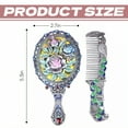 thumbnail image 7 of RAGUPEL Hand Mirrors with Handle,Flat Oval Hand Mirror 5.3"*2.7"*0.8" Hand Mirror,Rose Carving Handheld Mirror,Style2, 7 of 7