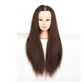 thumbnail image 5 of Manikin head hair doll Head Display Makeup Doll for Cutting Braiding Practice Makeup Exercises Hair Curling Winding .Head Hairdresser Training Dark Brown, 5 of 5