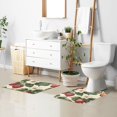 thumbnail image 6 of Yayeee Bath Rug for Bathroom Floor Non Slip Contour Fluffy Soft Absorbent Mat, 20"x24", Beige Strawberry, 6 of 7
