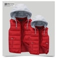 thumbnail image 2 of Couple Style Hooded Cotton Vest Thickened Fashionable Cotton Vest Warm Casual Down Cotton Splicing Slim Jacket, 2 of 2