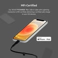 thumbnail image 3 of The Belkin BoostCharge Pro Flex Braided USB A to Lightning Cable, 3 of 4