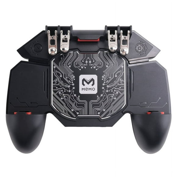 MEMO DL88 Gamepad for PUGB Game Controller Joystick Phone Radiator Semiconductor Radiator Phone Trigger,1 x Game Controller,Black
