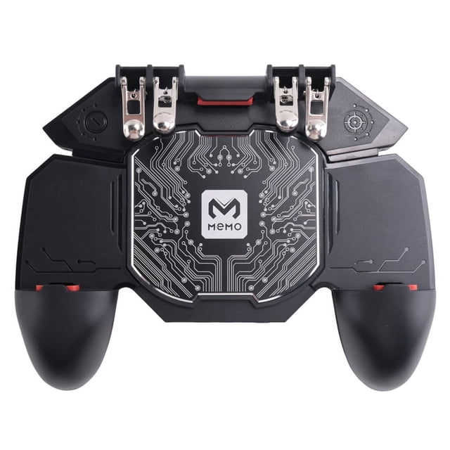 MEMO DL88 Gamepad for PUGB Game Controller Joystick Phone Radiator Semiconductor Radiator Phone Trigger,1 x Game Controller,Black