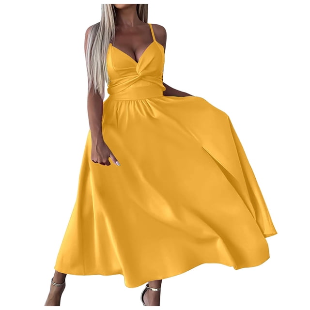 TJAZFJPA Robes d'Été Canada Dames 2025 Robe à Bretelles Smallshow Robe de Maternité Robes Country pour Femmes