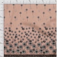 thumbnail image 1 of oneOone Silk Tabby Peach Fabric Artistic Flower Panel Craft Projects Decor Fabric Printed By The Yard 42 Inch Wide, 1 of 1