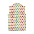 thumbnail image 6 of Valentine's Day Mens Vest V Neck Casual Sleeveless Knitted Button Cardigan Big and Tall Sweater Vest, 6 of 7