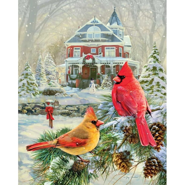 Cardinal Holiday Retreat Jigsaw Puzzle (1000-Piece), 1000 ...