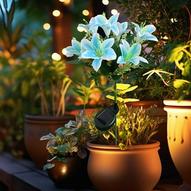Decoración del hogar, decoración de habitaciones, decoración de paredes, decoración de patios exteriores, decoración de jardín, luz LED enchufable, lámpara de flores de simulación, nueva lámpara solar