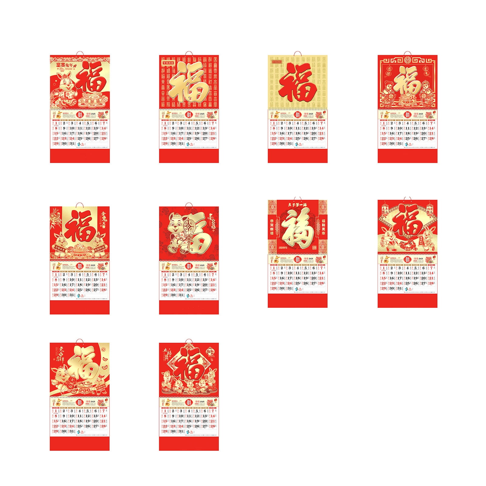 udiyo-2023-chinese-calendar-monthly-year-of-the-rabbit-calendar-annual
