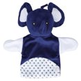 thumbnail image 1 of Marioneta de mano para niños, Animal de dibujos animados lindo, elefante azul, marioneta de mano, muñeco de peluche, 1 of 9