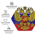 thumbnail image 3 of Russian Flag Leather Drinks Coasters Suitable for Various Cups Set of 6 Hexagon, 3 of 6