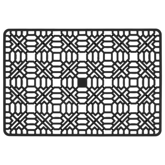 Jokapy Kitchen Silicone Sink Mat Non Slip Sink Protector, Grey, 16" x 11"
